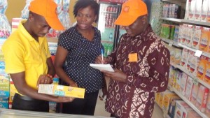 ToT course Participants visit markets to survey root and tuber products