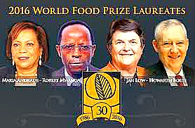 The 2016 World Food Prize Laureates