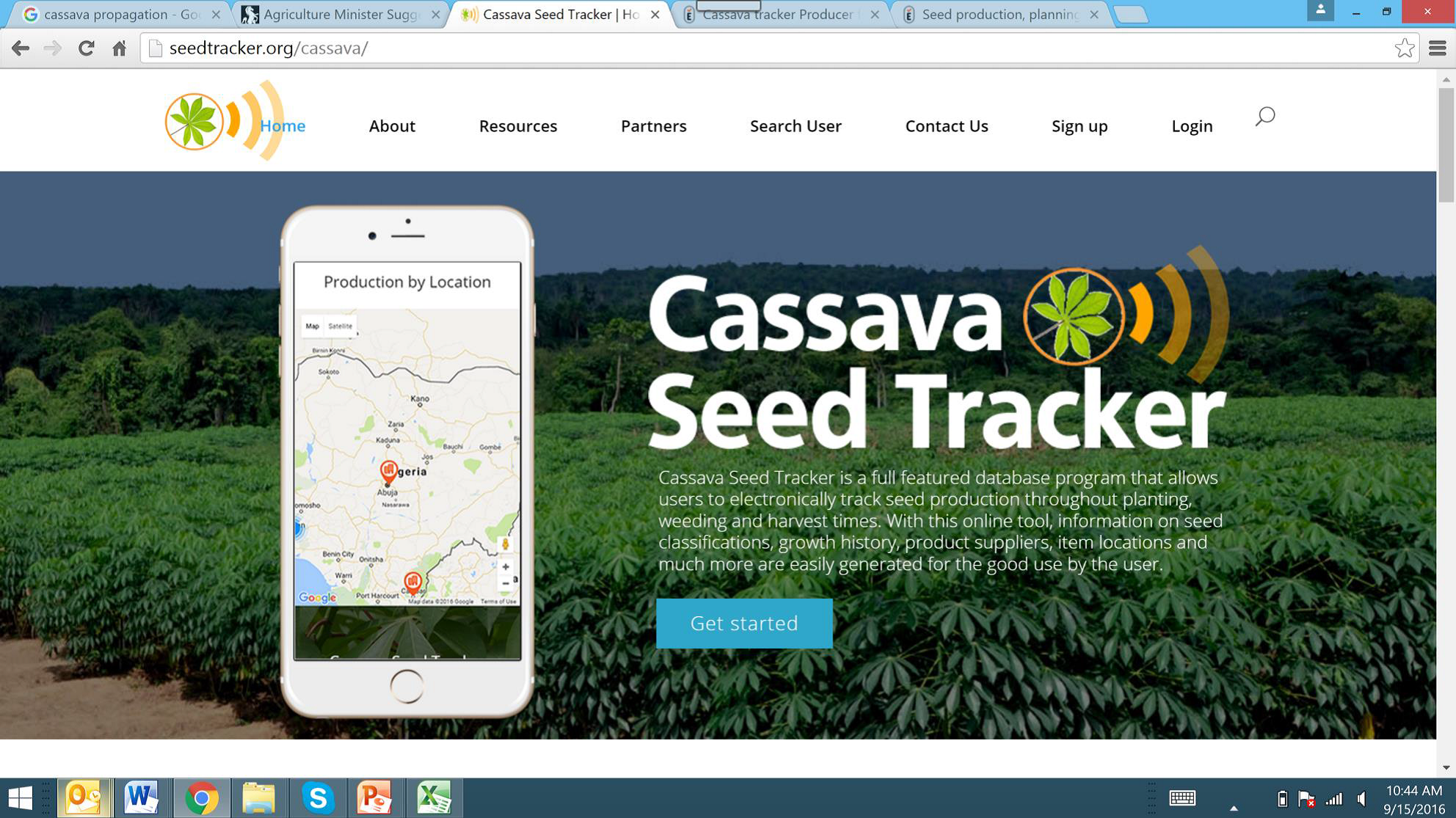 Cassava Seed Tracker