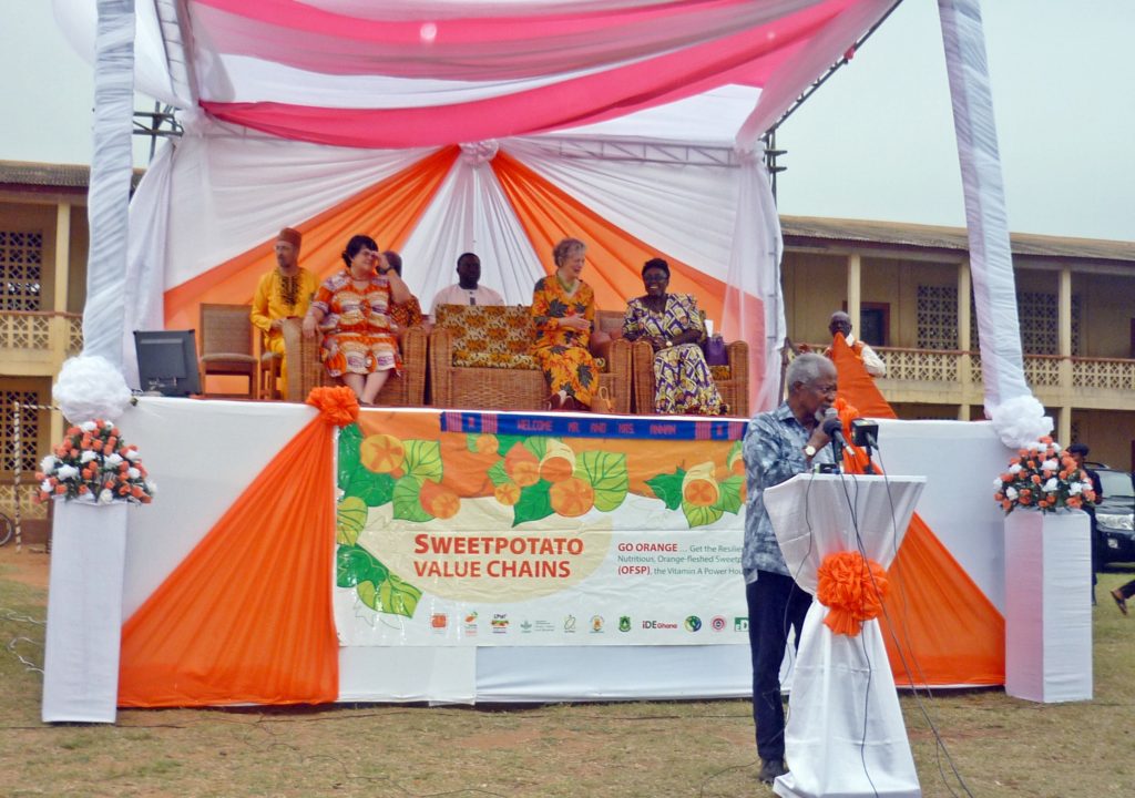 HE Dr Kofi Annan, the former UN Secretary General – the promoter of golden sweetpotato for Ghana