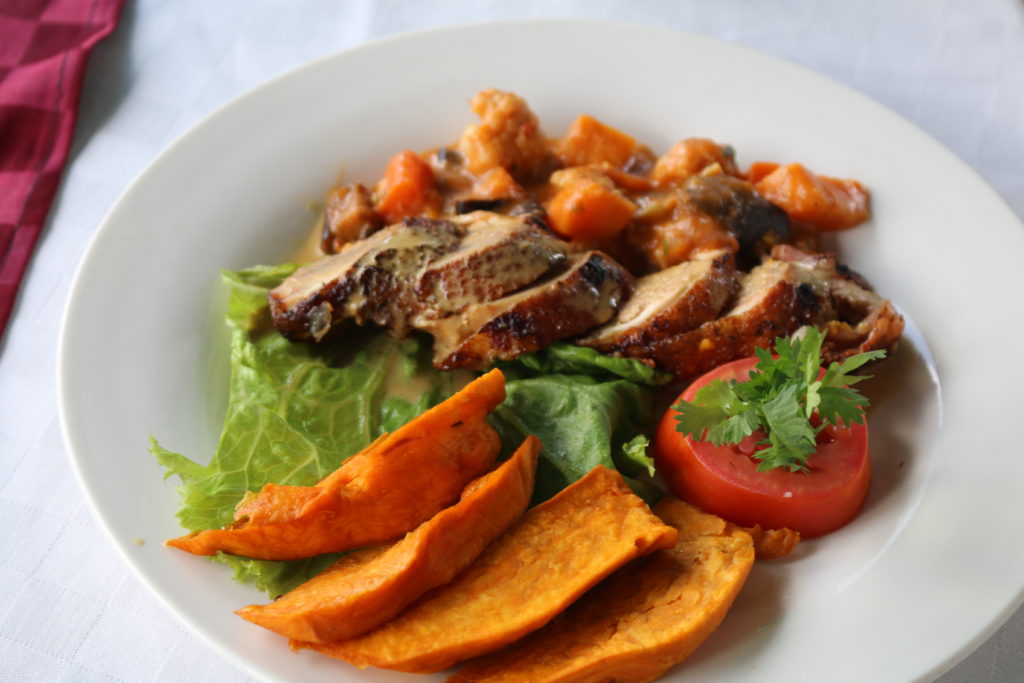 OFSP French Fries and Chicken