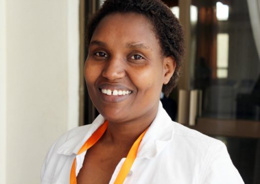 Gemenet at the BecA lab in Nairobi during the 2016 CoP meeting (Photo: C. Bukania)
